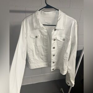 White denim jacket